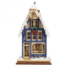 Ginger Cottages Wooden Ornament - Claus Café Coffee Shop - TEMPORARILY OUT OF STOCK